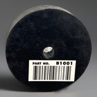 Buyers Products B1001 Round Rubber Bumper - 2-1 2 Dia X 1  High - Black