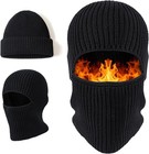 1 Hole Knit Full Face Mask Winter Ski Cap Balaclava Beanie Tactical Warm Hat