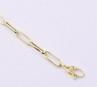 Paperclip Link Bracelet 4 5mm Real 10k Yellow Gold All Sizes