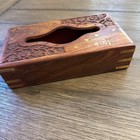 Handmade Wooden Tissue Box Napkin Holder Cover 9 X 5 Inches