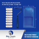 Paint Roller Tool Kit - 10 Piece Painting Set - Mini Plastic Paint Tray Set 