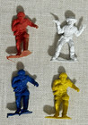 Vintage Hong Kong Plastic Toy Soldiers Cowboys Indians Lot Marx Style Figures