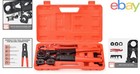 Plumbing Crimping Tool Set For Pex Pipe With Comfort Grip And Cutter Accessory