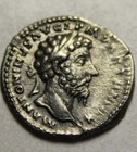 Genuine Ancient Roman Silver Ef Coin Denarius Marcus Aurelius Fortuna Cornucopia