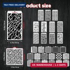 30 Pcs Abstract Layering Stencils For Painting  Reusable Mixed Media Stencils Wi