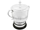 Antique Edwardian Sterling Silver Cup And Cover By Charles Stuart Harris 1904