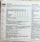 Child s Costume Sewing Pattern Simplicity 1769 Size 3-8 Uncut  New