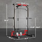 Soozier Smith Machine  Multi-function Power Cage With Lat Pull Down System