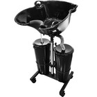 Portable Shampoo Bowl With 2 10l Bucket For Water Drainage For Salons   Home