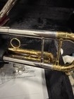 King Silver Flair Trumpet Plated Silver gold 3 Piston Valves W  Case Dizzy Style
