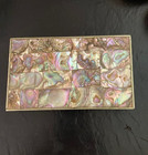Mexican Abalone And Alpaca Box Size  5 1 8    By 3 1 8    Excellent Condition
