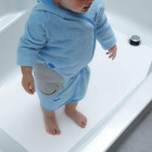 16 X 40 White Adhesive Vinyl Anti Slip Non Skid Safety Bath Mat With Drain Cut