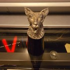 Pewter Wolf Head Shot Glass