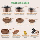 Nutrichef 14pcs Kitchenware Pots   Pans Set-17 56lbs  High Qualified  Non Stick
