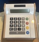 Ikea Wood Plastic Kids Play Till Cash Register Solar Calculator Excellent Cond