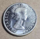 1958 Canada  1 Silver Dollar Coin  800 - British Columbia  343 