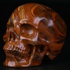 3 0  Tiger Iron Eye Carved Crystal Skull  Realistic  Crystal Healing