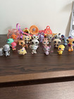 Littlest Pet Shop Lot 19 Pets Accessories And Carrier