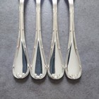 Christofle Rubans 4pcs Silverplate Flatware Dessert Fork Excellent
