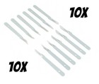 10 Pcs Disposable  Carbon Steel Scalpels -super Clean Cut     non-sterile 