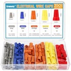 Wire Connectors 350pcs Twist On Nuts Assortment Insulated Electrical Caps 5