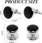 8 Pcs Mens Cufflinks   Tuxedo Studs Set Tuxedo Buttons And Tuxedo Shirt
