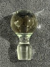  4  Vintage Large Heavy Blown Glass Crystal Decanter Bottle  Stoppers