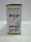 Baby Art Modern Print Frame White Grey Baby Hand Footprint Keepsake New