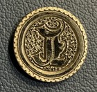 Silver Love Token - Silver Seated Dime - Detailed Hand Engraved - Black Enamel
