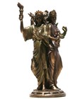 Hecate Hekate Greek Goddess Of Magic Statue Sculpture Bronze Finish 11 8 In