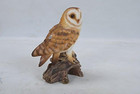 Gift Ltd Barn Owl On Stump  7 25 