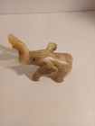 Hand Carved Natural Onyx Stone Elephant Figurine Statue Sculpture Home Decor 