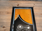 Budweiser Black Crown Beer Mirror Sign 30x16 Framed Bar Man Cave Decor 2013