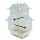 18  Small Parakeet Wire Bird Cage For Finches Canaries Hanging Travel Bird House