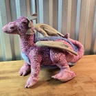 Vintage Applause Plush 1993 Sparkle Wing Dragon Purple 10   