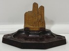 Vintage Cathedral De Reims Metal And Plastic Souvenir Building Trinket Dish
