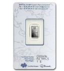 Pamp Suisse 1 Gram Palladium Bar  9995 Fine Palladium - In Assay Card