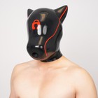Furrjoi Red Silicone Bdsm Dog Drone Mask Hood With Tube Gay Puppy Love Fetish 