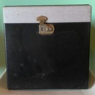 Vintage Triad Portable Vinyl 33rpm Record Case Key Blank Index Card 30 Dividers