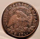 1833 Capped Bust Silver Half Dime Very Nice Coin