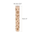 Wood Clay Roller 4  Pattern Rolling Pins Wood Rollers Pottery Moon And Stars