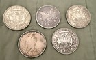 Five Silver Dollars -  