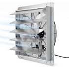 24in Shutter Exhaust Fan Shop Exhaust Fan 5000cfm 3 Speed Wall Mounted Aluminum