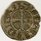 1200ad France Archbishopric Besancon Antique Silver Denier Medieval Coin I121455