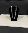  925 Sterling Silver Men s Boys Girls Womens Figaro Chain Necklace 30 