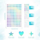 1800pcs Mini Holographic Stickers  Glitter Foil Shiny Small Stickers Self 