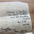 Wwii Letter From J  Coveley  33 Wing Section 2nd Air Formation Signals  2357036