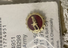 Us Army Honorable Discharge Lapel Pin Button  Service Veteran Minute Man