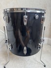 Vintage 70s Ludwig 16    X 16    Black Cortex Floor Tom Drum