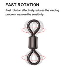 Rolling Barrel Swivel - 42lb-330lb -  1- 4   6   8  1 0-6 0 - 50   100 Pack